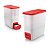 Tupperware Ricesmart 10kg Importado Branco e Vermelho - Imagem 2