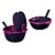 Tupperware Travessa Thermo Tup com Colher 2 Pecas Rosa e Roxa - Imagem 3