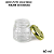 POTE MINI VIDRO GELEINHA 40 ml - TAMPA DOURADA - Imagem 3