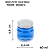 POTE MINI VIDRO GELEINHA 40 ml - TAMPA BRANCA - Imagem 1