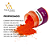 CORANTE EM PÓ PARA VELAS - LARANJA FLUORESCENTE   7g - SARAMANIL - Imagem 2