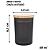 COPO MINI VIDRO TAMPA HERMETICA - CINZA JATEADO 60 ml - Imagem 1