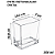 POTE RETANGULAR CRISTAL - 350 ML - Imagem 1