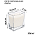 POTE RETANGULAR CRISTAL - 350 ML - Imagem 3