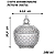 POTE BOMBONIERE POTICHE CRISTAL - 240 ML - Imagem 1