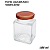 POTE QUADRADO TAMPA ROSE - 180 ML - Imagem 2