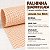 Palhinha Indiana Quadriculada Celulose - Creme 80cm - Imagem 3