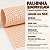 Palhinha Indiana Quadriculada Celulose - Creme 50cm - Imagem 1