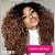 Half Wig Cacheada Domitila - dr30 mel com raiz escura - Imagem 1