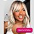 Wig Agatha - com franja  - Loira com raiz escura - Imagem 1