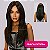Wig Solange - 1B preto natural - com franja - Imagem 1