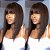 Wig Lia - castanho levemente avermelhado-com franja - Imagem 3