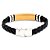Pulseira de couro Gold Victory - Imagem 3