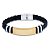 Pulseira de couro Gold Victory - Imagem 1