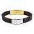 Pulseira de couro Gold Style - Imagem 3