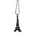 Colar Torre Eiffel preto com Strass - Imagem 2