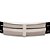 Pulseira de silicone medieval com cruz vintage - Imagem 2