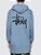 Camiseta Stussy Long Sleeve Hood - Blue - Imagem 1