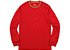 Long Sleeve Supreme Multicolor Striped Rib Top Dusty - Red - Imagem 1