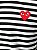 Long Sleeve Comme Des Garçons Play Heart Logo Stripe - B & W - Imagem 3