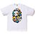 Camiseta Bape Multi Camo Big Ape Head - White - Imagem 1