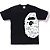 Camiseta Bape Big Ape Head Space Camo - Black - Imagem 1