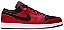 Tênis Jordan 1 Low Reverse Bred - Pebbled Swoosh - Imagem 1