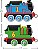 Thomas & Friends Amigos Trenzinho Thomas e Percy - Mattel - Imagem 2