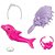 Boneca Barbie Brooklyn Sereia Cores Mágicas Cabelo Roxo - Mattel - Imagem 3