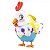 Pelúcia Galinha Roxanne Musical com Movimentos Adotados - Fun - Imagem 3