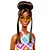 Boneca Barbie Fashionista com Coque Vestido de Crochê Rhombus - Mattel - Imagem 5