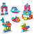 Blocos de Montar Mega Bloks Bolsa Vermelha Construção 60 peças - Mattel - Imagem 2