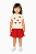 CONJUNTO INFANTIL FEMININO TRICK NICK BLUSA COM SAIA EM COTTON LEVE COM GLITTER - Imagem 1