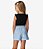 SHORTS FEMININO INFANTIL TRICK NICK EM MOLETINHO DENIM - Imagem 3