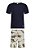 CONJUNTO INFANTIL MENINO COM BERMUDA E CAMISETA TEXTURIZADA DINOSSAUROS - Imagem 2