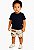 CONJUNTO INFANTIL MENINO COM BERMUDA E CAMISETA TEXTURIZADA DINOSSAUROS - Imagem 1