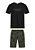 CONJUNTO MENINO COM CAMISETA E BERMUDA EM MOLETOM ESTAMPADO - Imagem 3