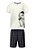 CONJUNTO INFANTIL MENINO COM CAMISETA E BERMUDA GRID - Imagem 2