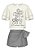 CONJUNTO INFANTIL MENINA BLUSA E SHORTS SAIA TRANSPASSADO TAM 03 - Imagem 2