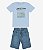 CONJUNTO CAMISETA COM BERMUDA  JEANS - Imagem 4