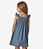 VESTIDO INFANTIL EM LIGHT DENIM COM BABADOS E LASTEX - Imagem 3