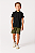CAMISA POLO INFANTIL EM PIQUE DUPLO – PRETA TAM 12 - Imagem 1
