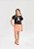 CONJUNTO MENINA COM BLUSA DE MANGAS CURTAS E SHORTS SAIA ESTAMPA CAPIVARA - Imagem 1