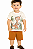 Conjunto Infantil Menino com Camiseta em Meia Malha e Bermuda em Moletinho - Imagem 1