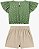 Conjunto Infantil em Piquet com Blusa e Short Saia - Imagem 3