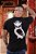 camiseta masculina preta santoyo manga curta coruja nas costas - Imagem 1