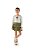 Conjunto Kiki Infantil: Blusa Bordada e Saia com Babados em Veludo Cotelê - Imagem 1