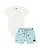 Conjunto Onda Marinha Body Algodão e Shorts Conchas Bebê - P ao G - Imagem 2