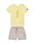 Conjunto Onda Marinha Camiseta Estampa Relevo e Bermuda Cargo - 1 ao 3 - Imagem 1