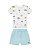 Conjunto Onda Marinha Camiseta Praia e Shorts Algodão Bebê - P ao 3 - Imagem 2